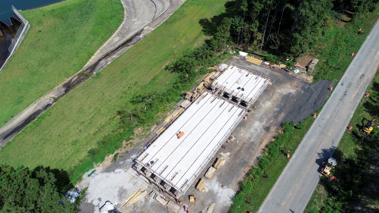 Prefabrication staging yard