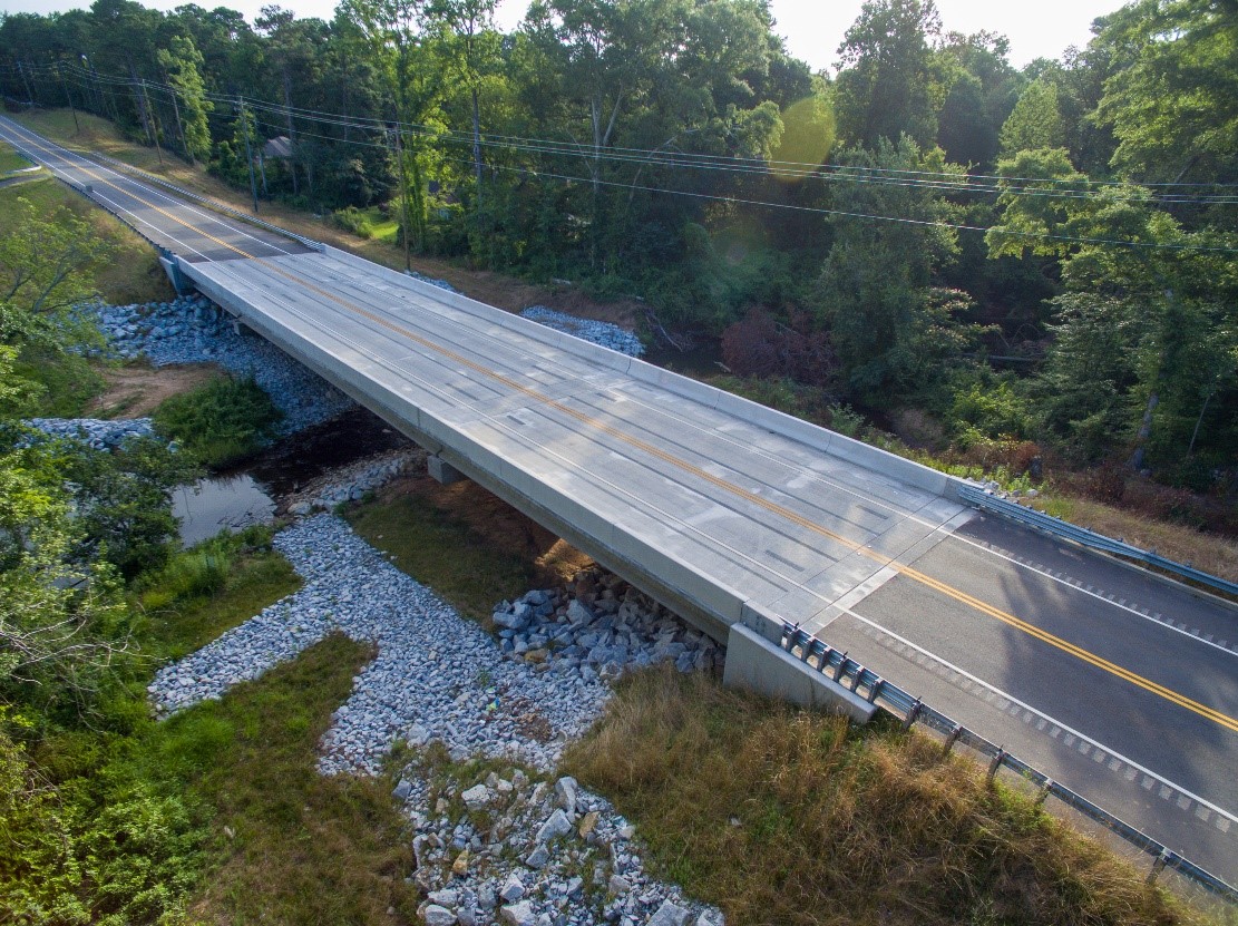 Completed bridge