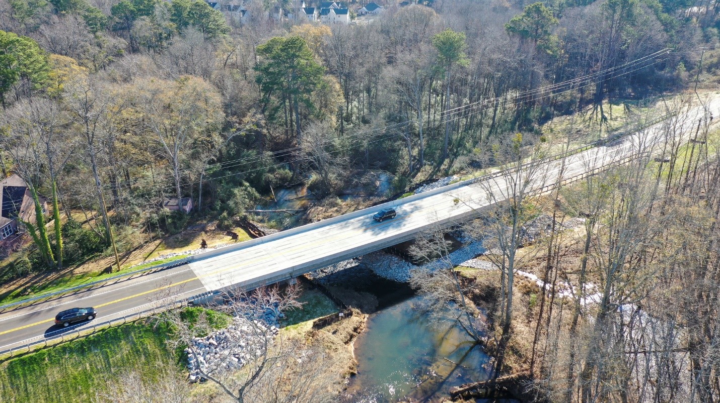Completed bridge